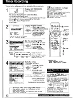 Preview for 12 page of Panasonic Omnivision PV-V4540 Operating Manual