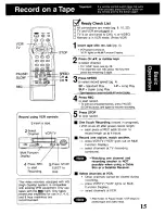 Preview for 15 page of Panasonic Omnivision PV-V4611 Operating Instructions Manual