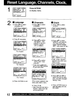 Предварительный просмотр 12 страницы Panasonic Omnivision PV-V4611 Operating Manual