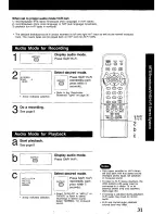 Preview for 31 page of Panasonic Omnivision PV-V4620 Operating Manual