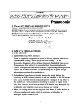 Предварительный просмотр 2 страницы Panasonic Omnivision PV-V4621 Service Manual