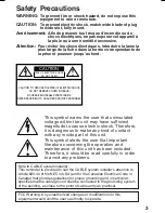 Предварительный просмотр 3 страницы Panasonic Omnivision PV-V4622 Operating Instructions Manual