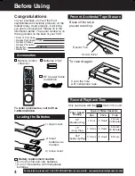 Предварительный просмотр 4 страницы Panasonic Omnivision PV-V4622 Operating Instructions Manual