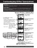 Предварительный просмотр 20 страницы Panasonic Omnivision PV-V4622 Operating Instructions Manual