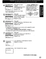 Предварительный просмотр 13 страницы Panasonic Omnivision PV-VS4821 Operating Manual