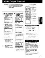 Предварительный просмотр 17 страницы Panasonic Omnivision PV-VS4821 Operating Manual