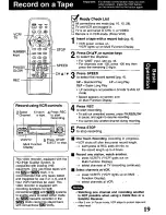 Предварительный просмотр 19 страницы Panasonic Omnivision PV-VS4821 Operating Manual