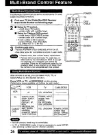 Предварительный просмотр 26 страницы Panasonic Omnivision PV-VS4821 Operating Manual