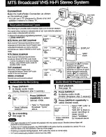 Предварительный просмотр 29 страницы Panasonic Omnivision PV-VS4821 Operating Manual