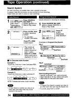 Предварительный просмотр 34 страницы Panasonic Omnivision PV-VS4821 Operating Manual