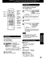 Предварительный просмотр 35 страницы Panasonic Omnivision PV-VS4821 Operating Manual