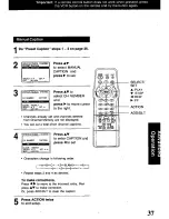 Предварительный просмотр 37 страницы Panasonic Omnivision PV-VS4821 Operating Manual