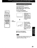 Предварительный просмотр 39 страницы Panasonic Omnivision PV-VS4821 Operating Manual