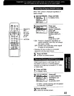 Предварительный просмотр 41 страницы Panasonic Omnivision PV-VS4821 Operating Manual