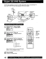 Предварительный просмотр 42 страницы Panasonic Omnivision PV-VS4821 Operating Manual