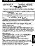 Предварительный просмотр 51 страницы Panasonic Omnivision PV-VS4821 Operating Manual