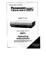 Panasonic OmniVision VHS PV-4562 Operating Instructions Manual preview