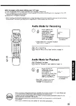 Preview for 23 page of Panasonic Omnivision VHS PV-7453 Operating Instructions Manual