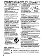 Предварительный просмотр 2 страницы Panasonic Omnivision VHS PV-9405S Operating Instructions Manual