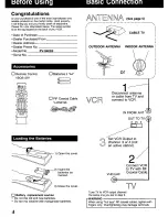 Предварительный просмотр 4 страницы Panasonic Omnivision VHS PV-9405S Operating Instructions Manual