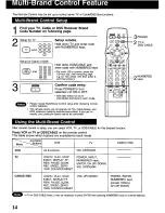 Предварительный просмотр 14 страницы Panasonic Omnivision VHS PV-9405S Operating Instructions Manual