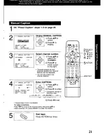 Предварительный просмотр 21 страницы Panasonic Omnivision VHS PV-9405S Operating Instructions Manual