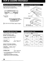 Предварительный просмотр 28 страницы Panasonic Omnivision VHS PV-9405S Operating Instructions Manual