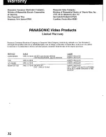 Предварительный просмотр 32 страницы Panasonic Omnivision VHS PV-9405S Operating Instructions Manual