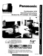 Preview for 1 page of Panasonic Omnivision VHS PV-C2540 Operating Instructions Manual