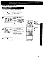 Preview for 45 page of Panasonic Omnivision VHS PV-C2540 Operating Instructions Manual