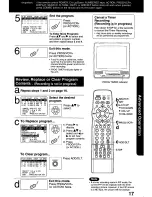 Preview for 17 page of Panasonic Omnivision VHS PV-C2780 Operating Manual