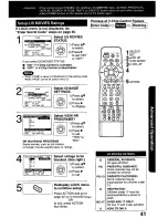 Preview for 41 page of Panasonic Omnivision VHS PV-C2780 Operating Manual