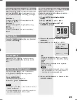 Предварительный просмотр 23 страницы Panasonic Omnivision VHS PV-DF2004 Operating Instructions Manual