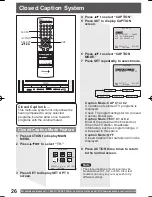 Предварительный просмотр 26 страницы Panasonic Omnivision VHS PV-DF2004 Operating Instructions Manual