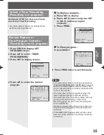 Предварительный просмотр 35 страницы Panasonic Omnivision VHS PV-DF2004 Operating Instructions Manual