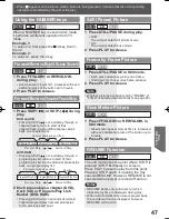 Предварительный просмотр 47 страницы Panasonic Omnivision VHS PV-DF2004 Operating Instructions Manual