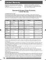 Предварительный просмотр 78 страницы Panasonic Omnivision VHS PV-DF2004 Operating Instructions Manual