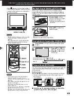 Предварительный просмотр 45 страницы Panasonic Omnivision VHS PV-DF203 Operating Instructions Manual