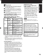 Preview for 13 page of Panasonic Omnivision VHS PV-DF273 Operating Instructions Manual