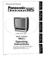 Panasonic Omnivision VHS PV-M2046 Operating Instructions Manual preview