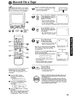 Preview for 15 page of Panasonic Omnivision VHS PV-M2046 Operating Instructions Manual