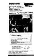 Panasonic Omnivision VHS PV-V4022 Operating Instructions Manual preview