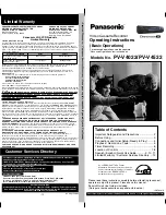 Panasonic Omnivision VHS PV-V4522 Operating Instructions Manual preview