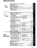 Preview for 3 page of Panasonic Omnivision VHS PV-VS4820 Operating Manual