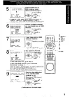 Preview for 9 page of Panasonic Omnivision VHS PV-VS4820 Operating Manual