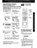 Preview for 19 page of Panasonic Omnivision VHS PV-VS4820 Operating Manual