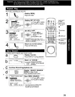 Preview for 31 page of Panasonic Omnivision VHS PV-VS4820 Operating Manual