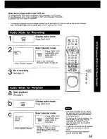 Preview for 33 page of Panasonic Omnivision VHS PV-VS4820 Operating Manual