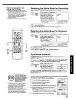 Preview for 25 page of Panasonic Omnivsion PVS4670 User Manual