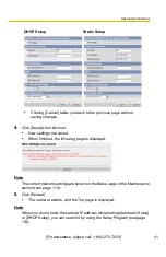 Preview for 41 page of Panasonic OneHome BB-HCM331A Operating Instructions Manual